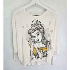 Disney Kingdom Couture Women’s XS White Blouse Classic Minimal Chic Piece To
